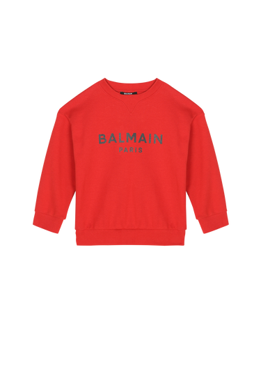 Jersey de algodón con logotipo de Balmain