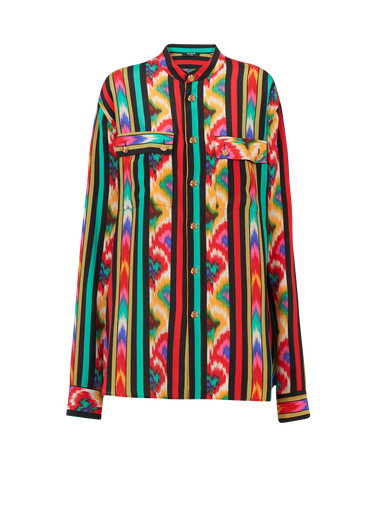 Multicolor silk shirt