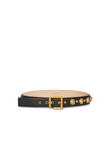 Cinturón Coin Belt dorado de piel