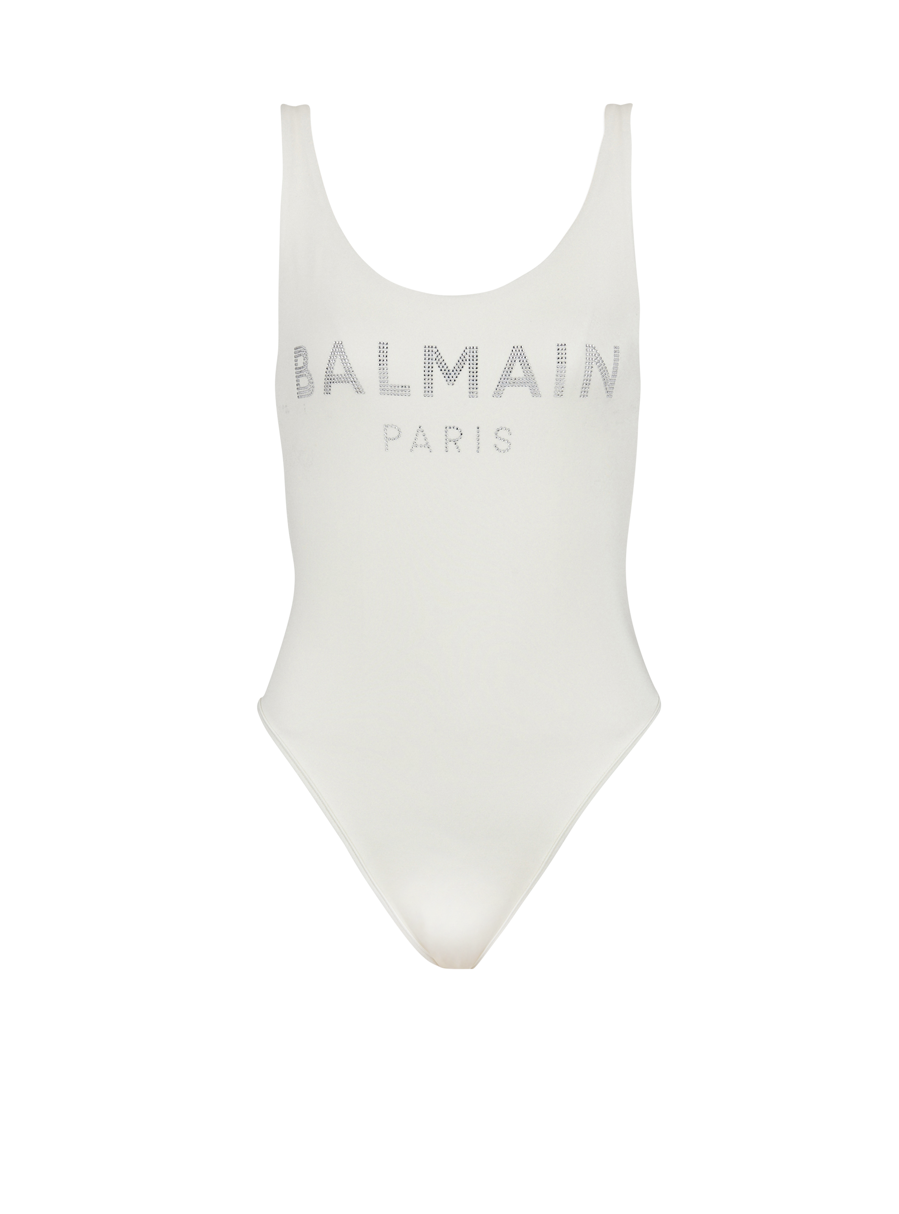 Bañador con logotipo de Balmain, blanco