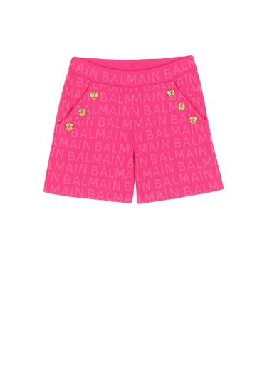 Shorts de algodón con logotipo de Balmain