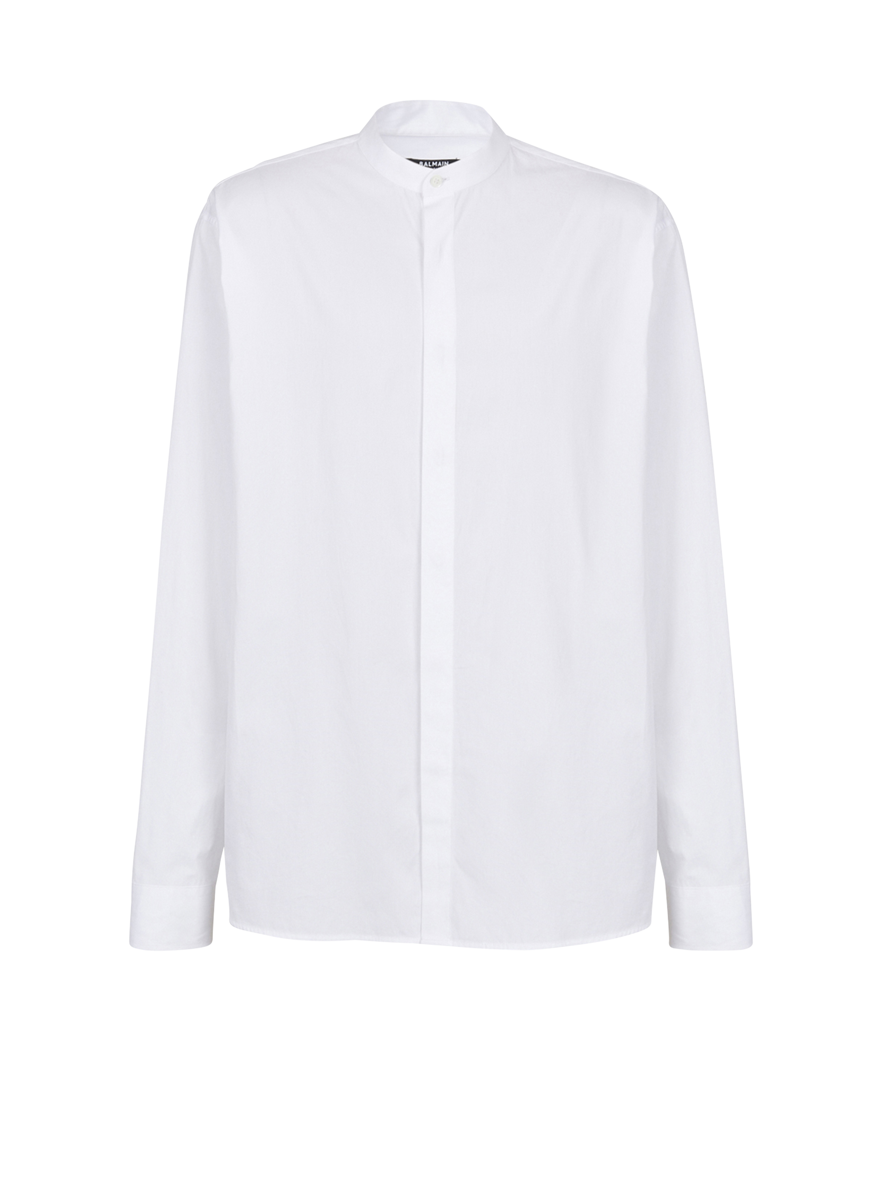 Camisa de algodón, blanco