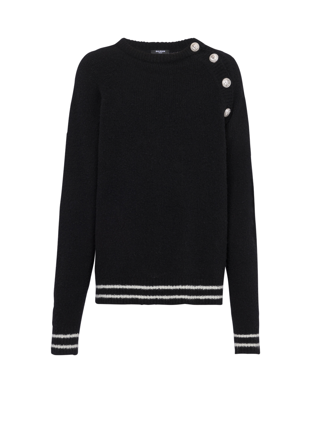 Cashmere sweater, black, hi-res
