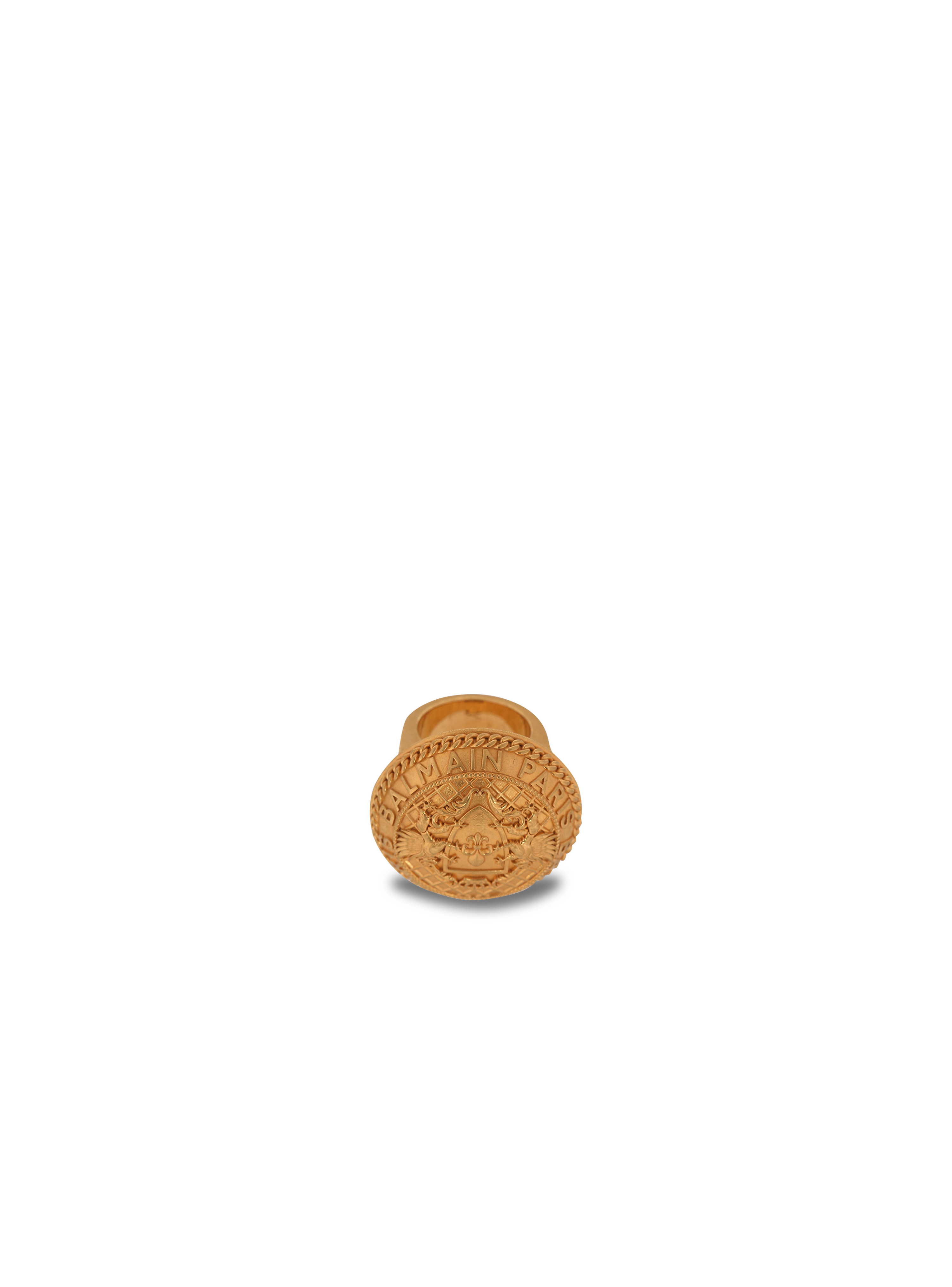 Anillo Coin de latón dorado, dorado