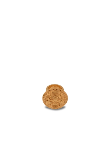 Anillo Coin de latón dorado