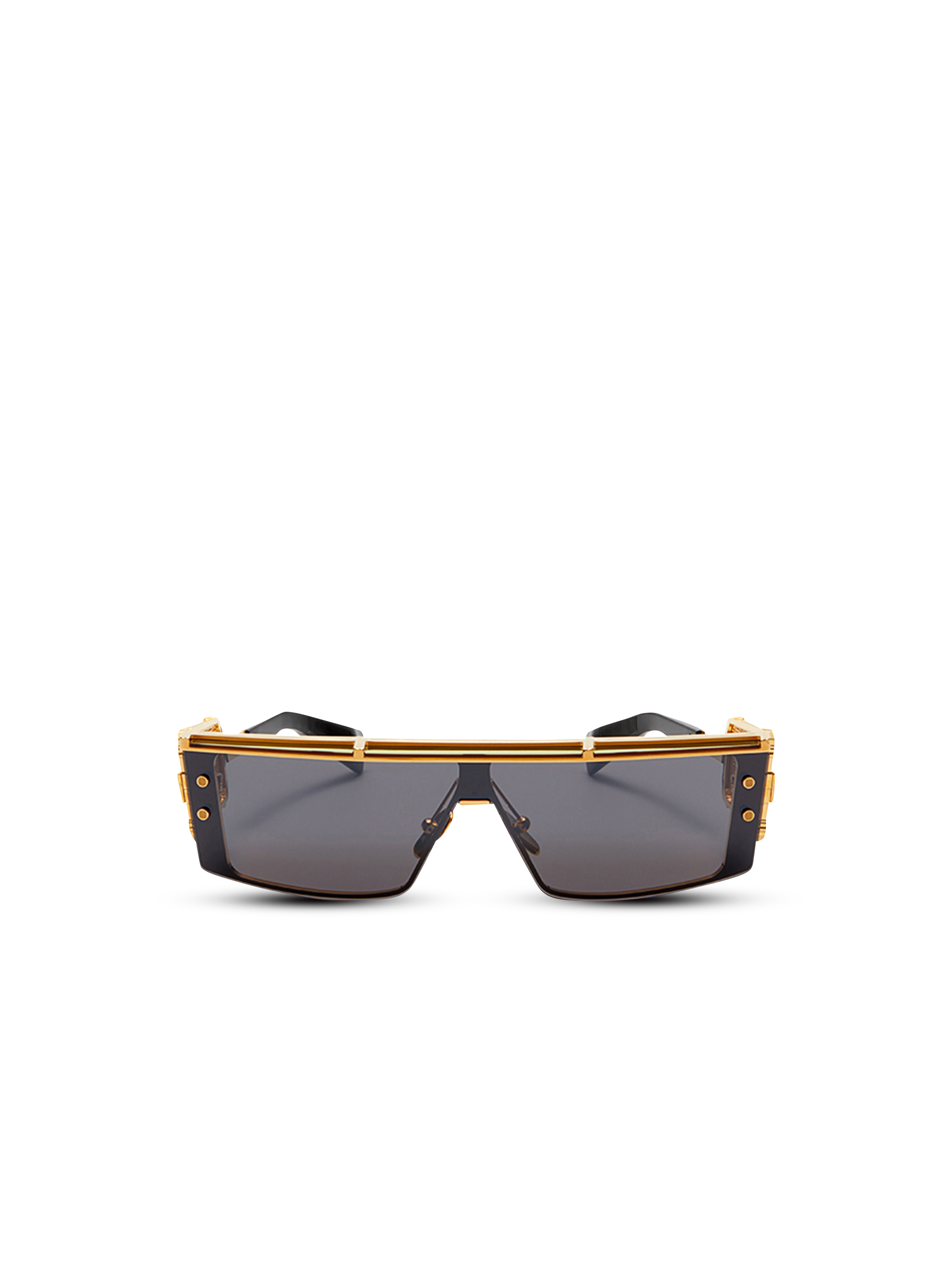 Gafas de sol Wonder Boy III con forma de pantalla de titanio, negro