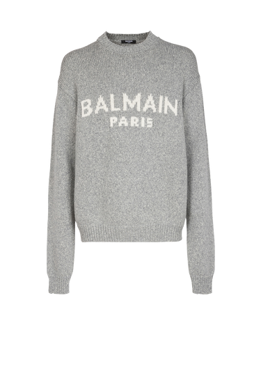 Jersey de lana con el logotipo de Balmain Paris