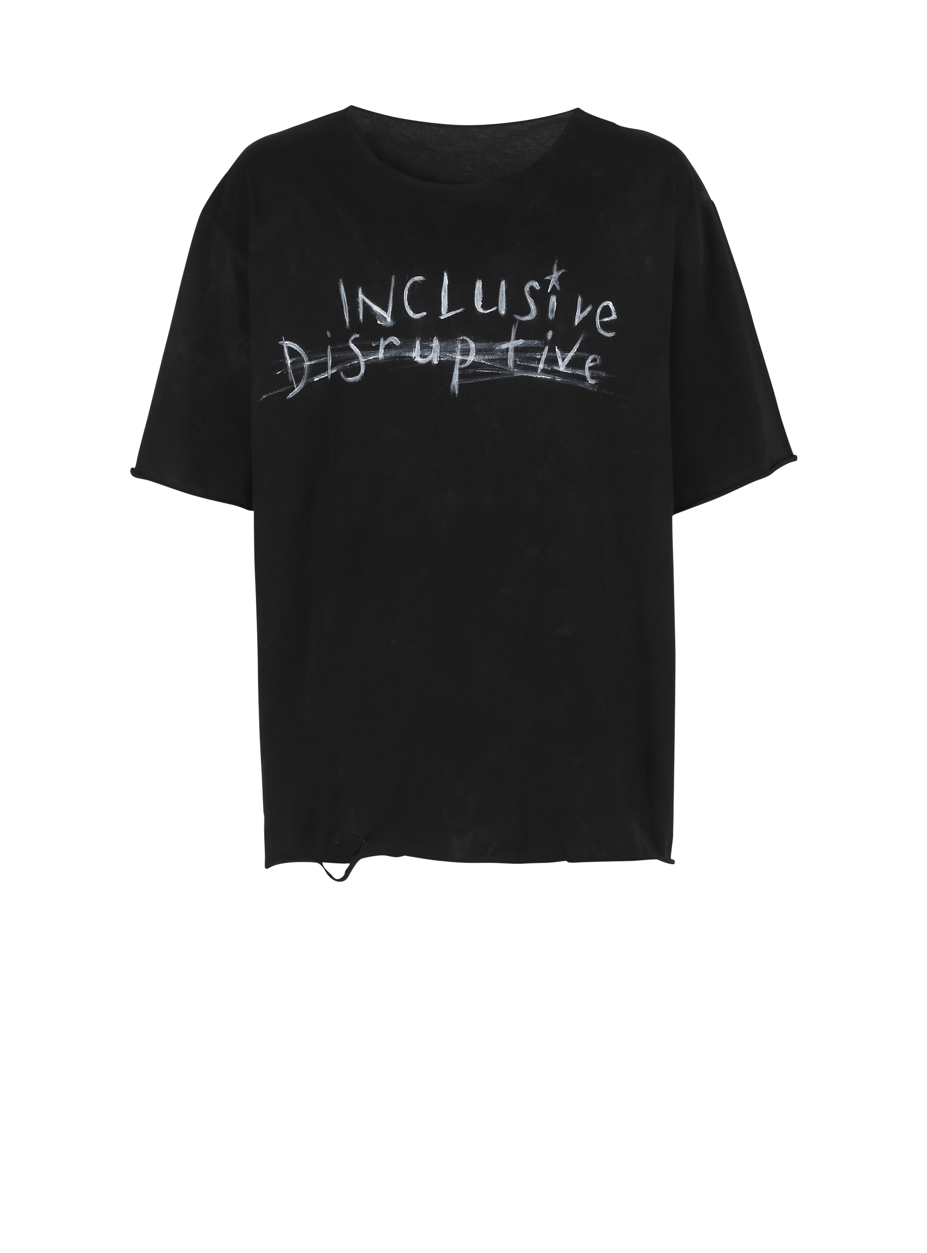 Unisex - Camiseta de algodón estampada, negro