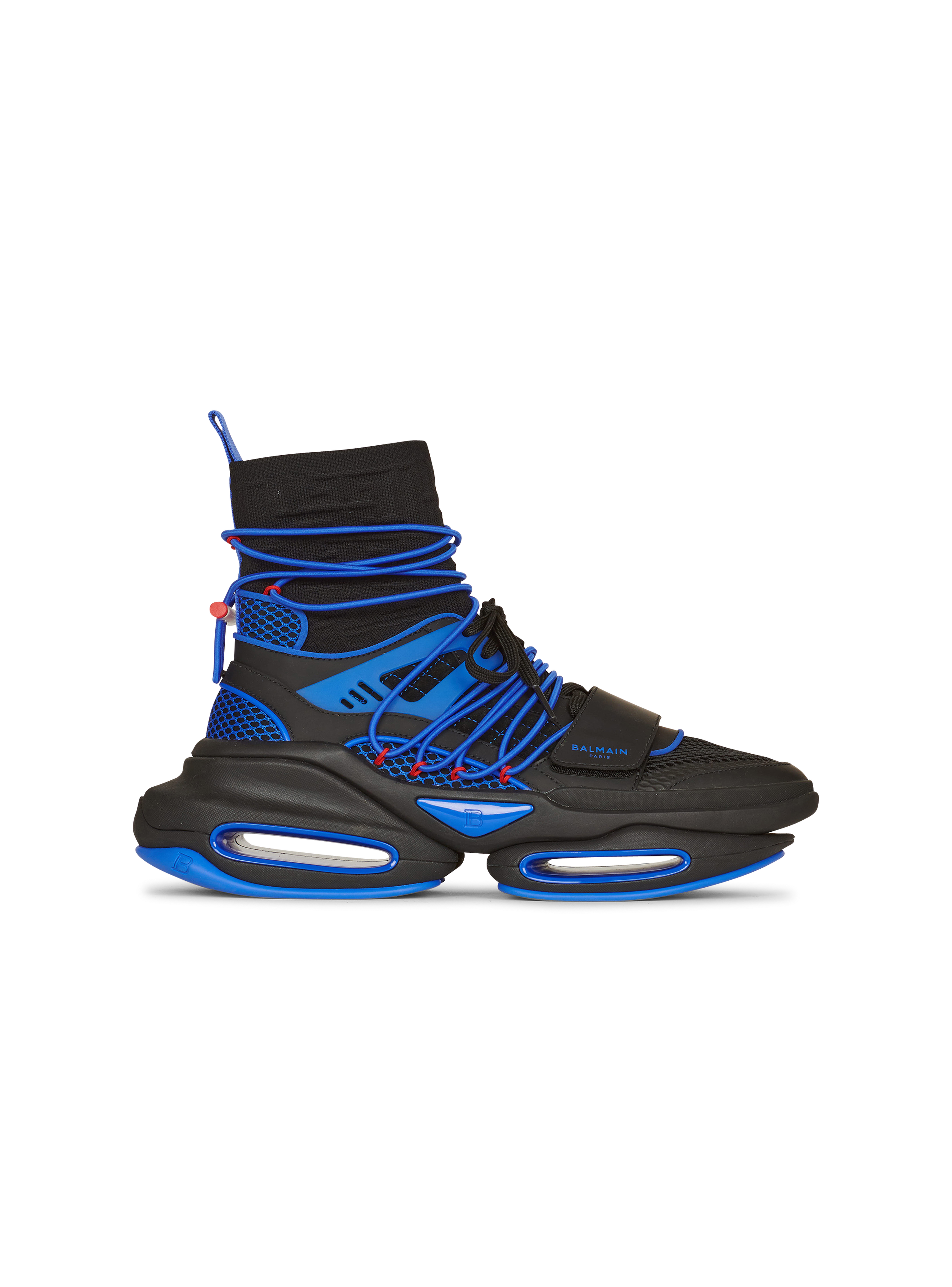 Zapatillas altas B-Bold de punto bicolor y malla bicolores, azul