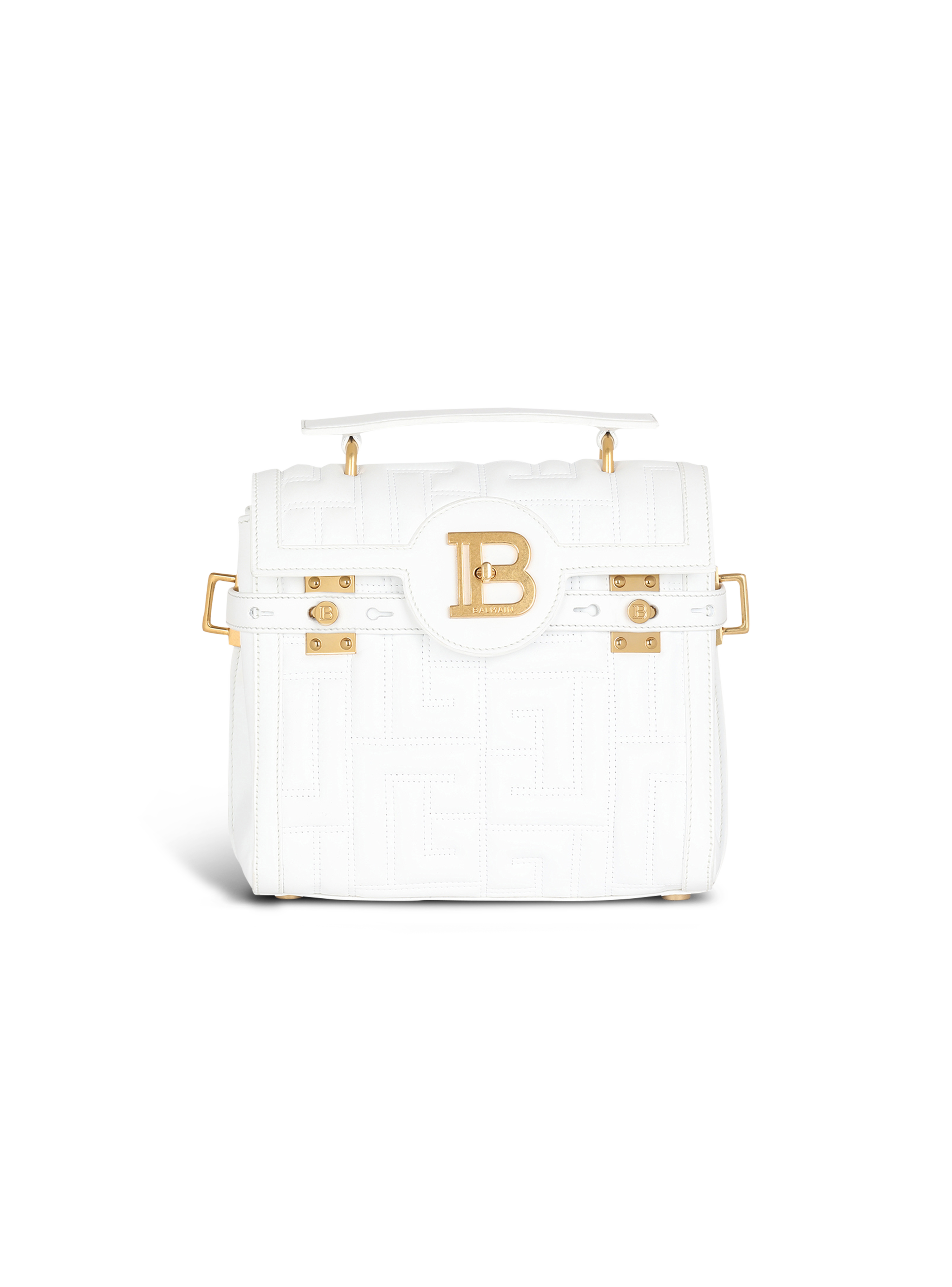 Bolso B-Buzz 23 en piel acolchada, blanco